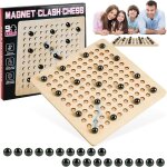 Jeu d'checs magntique, jeu de socit d'checs a effet pierres magntique, fournitures fte famille ...