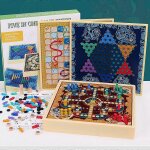 Jeu d'�checs multifonction go flying chess gobang chess checkers pour enfants, jeu de table