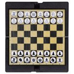 Jeu d'�checs de poche pliable, voyage interactif, divertissement portable, jeu d'�checs magn�tique d'int�rieur ...