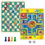 Jeu d'�checs portable de 2 / 4 a in - 1board pi�ces, plateau en bois, center de jeu, apprentissage et ...