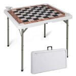 Jeu d'échecs portable 90x90cm costway - tapis amovible - 4 porte - gobelets - en plastique - poignée ... Jeu d'échecs portable 90x90cm costway - tapis amovible - 4 porte - gobelets - en plastique - poignée ...
