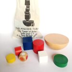 Jeu d'empilage d'équilibre hémisphère en bois 3d, blocs educatifs colorés pour enfants, jouet en bois ... Jeu d'empilage d'équilibre hémisphère en bois 3d, blocs educatifs colorés pour enfants, jouet en bois ...