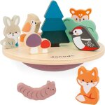 Jeu d'equilibre en bois fsc - thme ecosystme - 12 figurines en bois + 2 socles - jeu d'eveil et premier ...