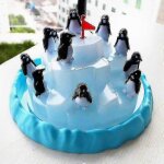 Jeu d'�quilibre empilable pingouin pour enfants, jouet educatif sur le th�me de l'iceberg