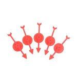 Jeu de flchettes en plastique, 5 pices, 74mm / 100mm / 130mm, pour jeu de socit et de cartes, accessoires ...