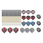 Jeu de fléchettes à pointe métallique, 18 pièces, fléchettes professionnelles pour tous les niveaux de ... Jeu de fléchettes à pointe métallique, 18 pièces, fléchettes professionnelles pour tous les niveaux de ...
