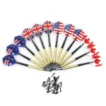 Jeu de fl�chettes � pointe souple, 12 pi�ces, pratique et durable, accessoires de fl�chettes de divertissement ...