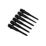 Jeu de fl�chettes � pointe souple, 50 pi�ces / lot, pointes �lectroniques, en nylon noir, pointes durables, ...