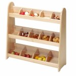 Jeu d'imitation - petite etagre marchande - en bois - jeu montessori