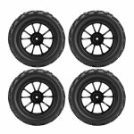 Jeu de jantes en caoutchouc pour camion de courte course, 7. 1cm, 4 pi�ces, pour traxxas slash vkar 10sc ...