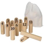 Jeu kubb de quilles nordiques en bois