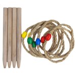 Jeu de lancer facile a transporter 13 pi�ces, ensemble de jeux de carnaval avec 8 anneaux de lancer 4 ...