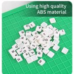 Jeu de lettres assorties pour enfants, jeu d'apprentissage, alphabet pour epeler des mots, amusant, 100 ...