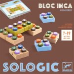 Jeu de logique solo djeco sologic bloc inca - 16 blocs, 60 challenges, d�s 7 ans