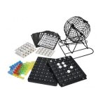 Jeu loto bingo complet : sphere metal, 75 boules, plateau tirage, cartons, pions - traditionnel, classique ...