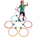 Jeu de marelle avec 10 anneaux et 15 connecteurs pour int�rieur ou ext�rieur, jeu de marelle d'ext�rieur, ...