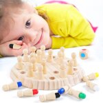 Jeu de mémoire en bois pour enfants, jouet pédagogique et educatif pour eveil de la logique et de la ... Jeu de mémoire en bois pour enfants, jouet pédagogique et educatif pour eveil de la logique et de la ...