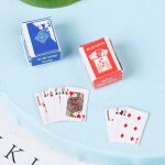 Jeux miniatures de poker 1:12, mini maison de poupée, cartes a jouer pour accessoires de poupées, décoration ... Jeux miniatures de poker 1:12, mini maison de poupée, cartes a jouer pour accessoires de poupées, décoration ...