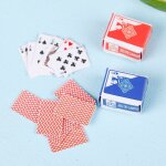 Jeux miniatures de poker, mini maison de poup�e, cartes a jouer pour poup�es, accessoire de d�coration ...