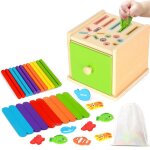 Jeu montessori 1 an enfant tri formes couleurs - aqsacokiya - cadeau fille gar�on - valisette montessori ...