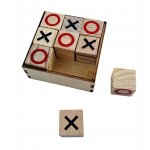 Jeu de morpion en bois, morpion, jeux familiaux fabriqus a la main