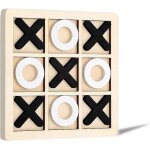 Jeu de morpion en bois jeu de socit xo jeu d'checs lger fabriqu a la main jeu de dames de voyage ...