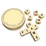 Jeu de mots crois�s avec blocs de lettres en bois, jeu de soci�t� interactif de construction de mots, ...