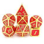 Jeu de ds multidimensionnels en alliage de zinc (7 pices) - jeu de hasard et de divertissement