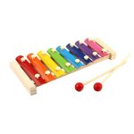 Jeu musical educatif en xylophone pour enfants, 8 notes cr�atives, piano a main color� montessori, instruments ...