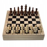 Jeu de palets portable et rapide avec fronde et jeu d'checs en bois pour la famille