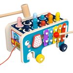 Jeu de pche en bois pour enfants, educatif, musical, montessori, jouet whac - a - taupe, apprentissage ...