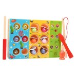 Jeu de p�che magn�tique pour enfants de 2 a 4 ans, d�veloppement, pince pour attraper des vers, cadeau ...