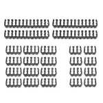 Jeu de peignes de câbles noirs et blancs, 24 pièces, pour alimentation d'extension pc a manchon de 3 ... Jeu de peignes de câbles noirs et blancs, 24 pièces, pour alimentation d'extension pc a manchon de 3 ...
