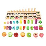 Jeu de planche a fruits pour b�b�, jouets d'apprentissage des math�matiques, planche a fruits, coupe ...