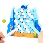 Jeu de plong�e en forme de baleine, blocs de construction en bois pour enfants, jeu de soci�t� interactif ...