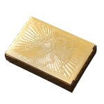 Jeu de poker etanche plate - forme feuille d'or cartes a jouer jeu de société ic cartes cadeau Jeu de poker etanche plate - forme feuille d'or cartes a jouer jeu de société ic cartes cadeau