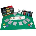 Jeu de poker pro avec 200 jetons de poker, 2 jeux de cartes, jeton de donneur, jetons blinds, ambiance ...