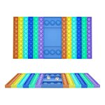 Jeu de popper arc - en - ciel 19x32. 5cm, echiquier a bulles, anti - stress, interactif, sensoriel