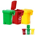 Jeu de poubelles en plastique pour enfants, 3 pi�ces / ensemble, couleur vive, jouet, v�hicules, camion ...