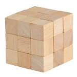 Jeu de puzzle en bois naturel soma dice pour l'entranement a la concentration