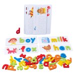 Jeu de puzzle d'orthographe de mots, alphabet, vocabulaire abc, lettres assorties, pour les tout - petits ...