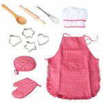 Jeu de r�le de cuisine pour enfants, 11 pi�ces, ensemble de cuisson, ustensiles de cuisine exquis pour ...