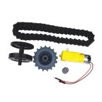 Jeu de roues d'entra�nement pour r�servoir intelligent, bricolage, chenille de remplacement, bande de ...