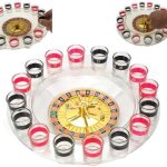 Jeu de roulette a boire, jeu de roulette russe, jeu de vin, jeu de rotation de roulette - blanc