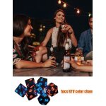 Jeu de dés scintillants portables, 7 pièces, ensemble de cubes, bar ktv, divertissement, outil de boisson, ... Jeu de dés scintillants portables, 7 pièces, ensemble de cubes, bar ktv, divertissement, outil de boisson, ...