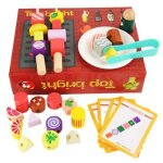 Jeu de simulation de brochettes pour enfants, maison de jeu, jouets de cuisine pour garons et filles ...