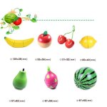 Jeu de simulation de cuisine en bois, 28 pices, jouets de coupe de lgumes, jouets montessori, cadeaux ...