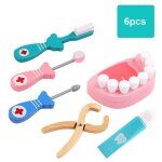 Jeu de simulation de mdecin en bois, kit mdical pour enfants, jeu de rle educatif classique, jouet ...