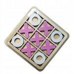 Jeu de socit en bois tic tac toe xo table toy jeu familial 14x14cm morpion