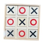Jeu de socit casse - tte, jeu familial, activit en bois, forme gomtrique, points et croix, pour ...